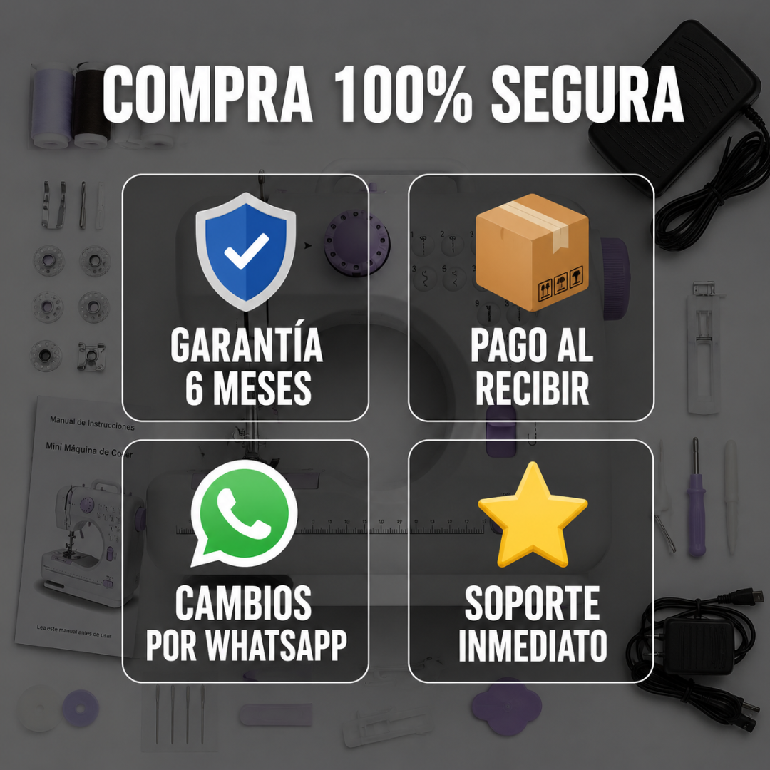 Máquina De Coser 12 Puntadas + Kit De Costura