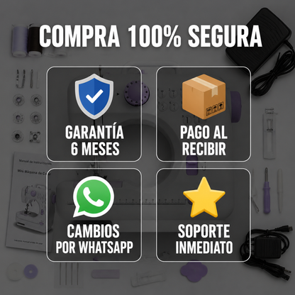 Máquina De Coser 12 Puntadas + Kit De Costura